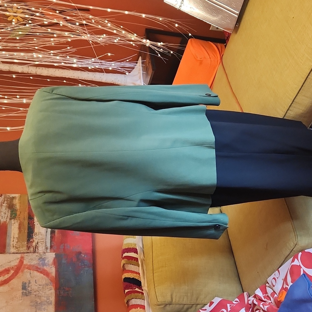 Nine West Green Blazer Suit Jacket Professional - Picture 2 of 6